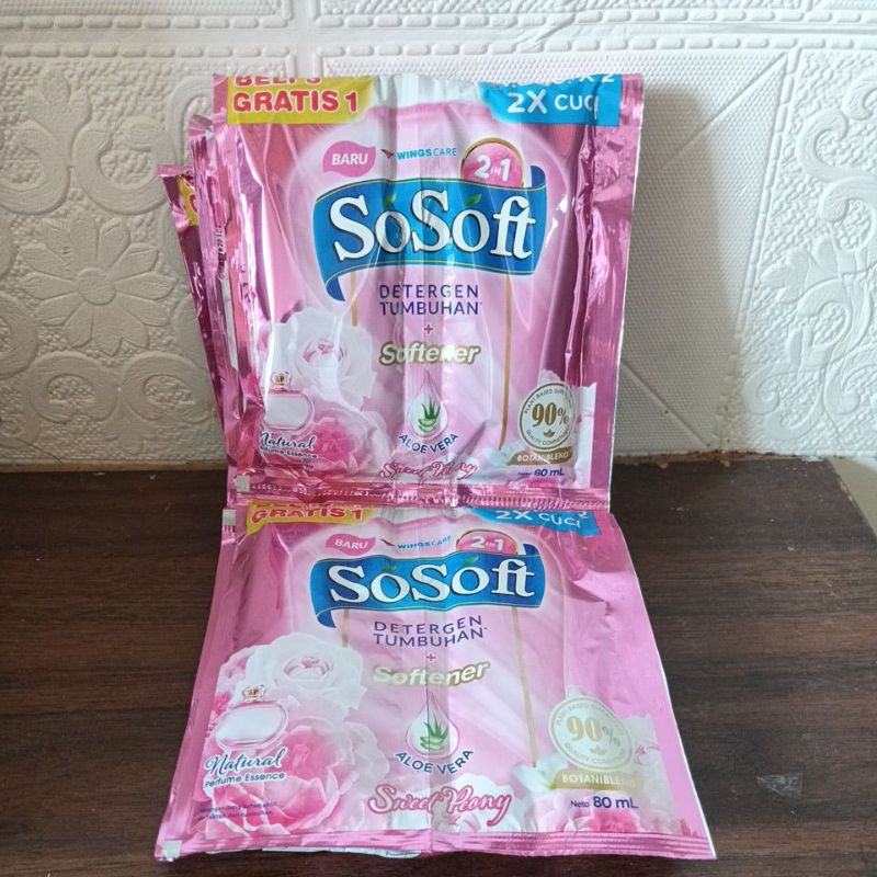 So Soft + Softener isi 16 Sachet