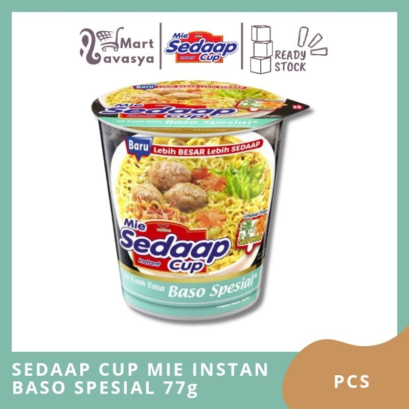 

SEDAAP CUP MIE INSTAN BASO SPESIAL 77g - 1 PCS - KOTA BANDUNG - LAVASYA MART