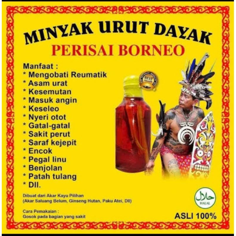 Original Minyak Urut Dayak Asli Kalimanta Minyak Urut Ampuh