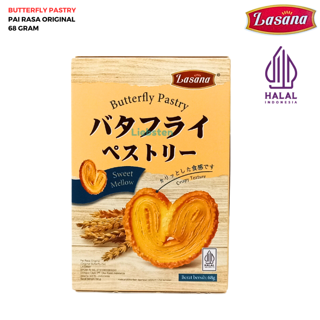 

Lasana Kue Pai Butterfly Pastry Rasa Original 68 Gr