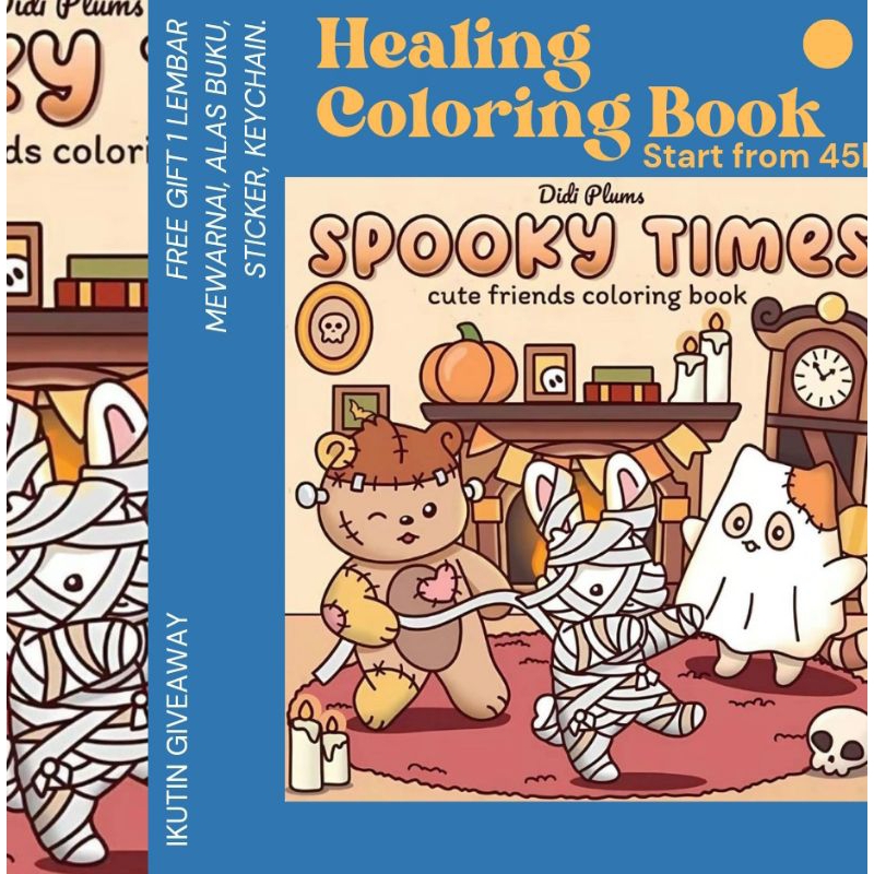 

[BUY 1 GET 3] Spooky Times Healing Coloring Book