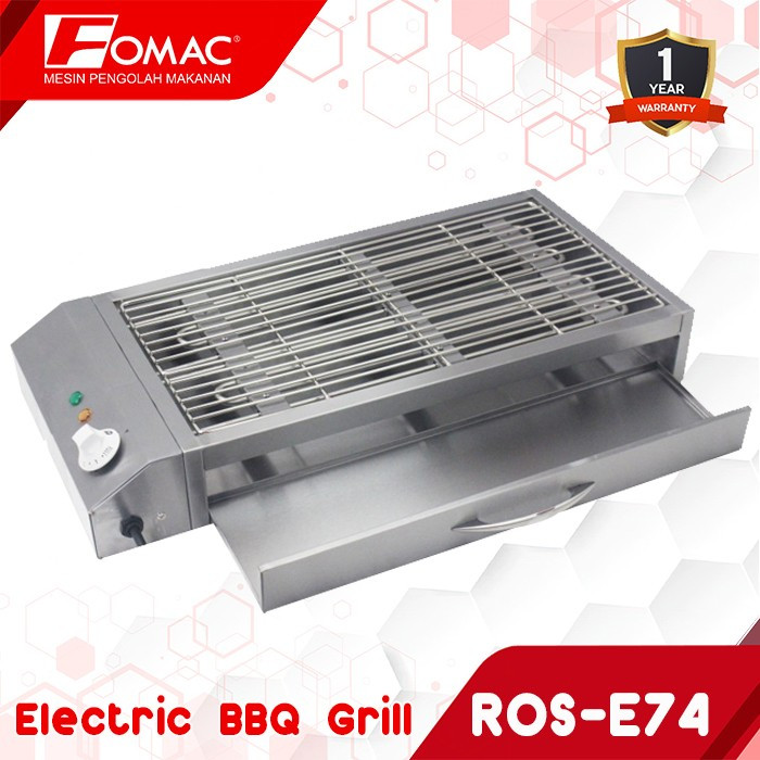 FOMAC Electric BBQ Grill ROS-E74 Mesin Pemanggang BBQ Listrik Sosis Bakar