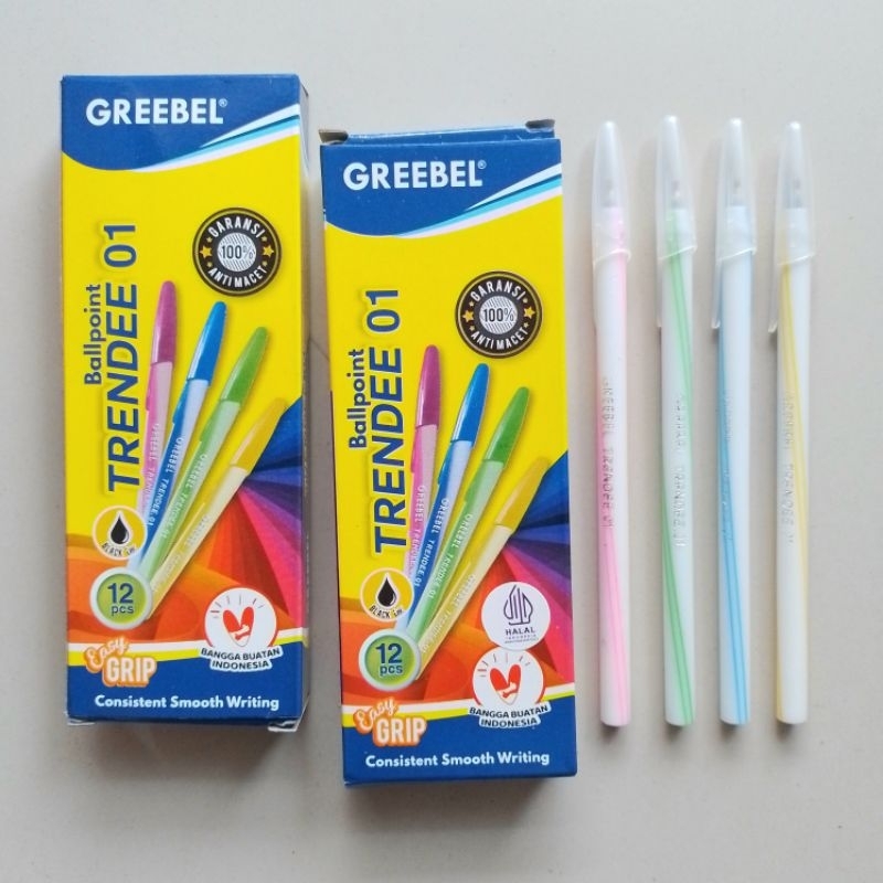 

Pulpen Ballpoint Greebel Trendee 0.1 ( 12 Pcs ) [ Original ]