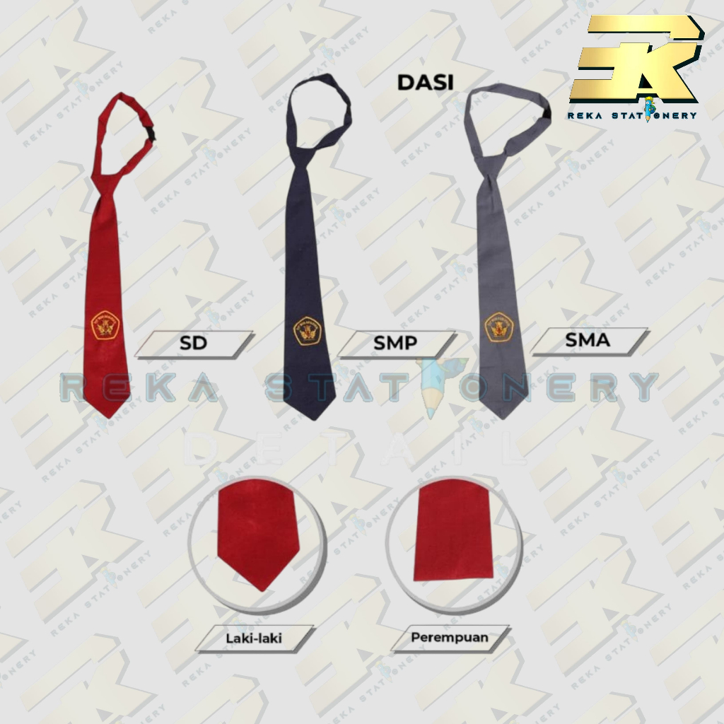 

Dasi Sekolah Semua Jenjang - Dasi Sekolah Multi Level - SD/SMP/SMA/Pramuka