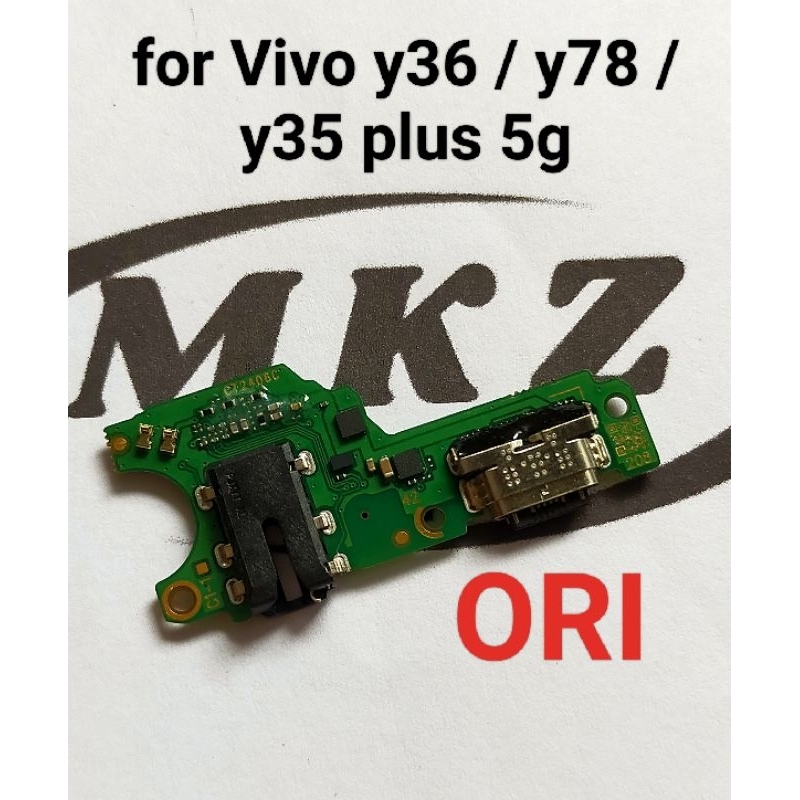 CONNECTOR CHARGER VIVO Y36 5G ORI PAPAN KONEKTOR CAS PCB BOARD VIVO Y36 5G / VIVO Y78 5G / VIVO Y35 
