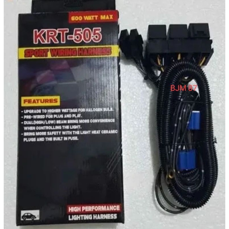 Kabel Lampu 3 Relay Lampu H4 Kabel Set Lampu 3 Relay Mobil Kijang 1997 1998 1999 2000 2001 2002 2003