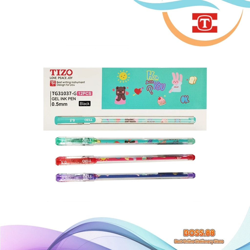 

GEL PEN / PULPEN GEL TIZO TG-31037 (12 PCS)