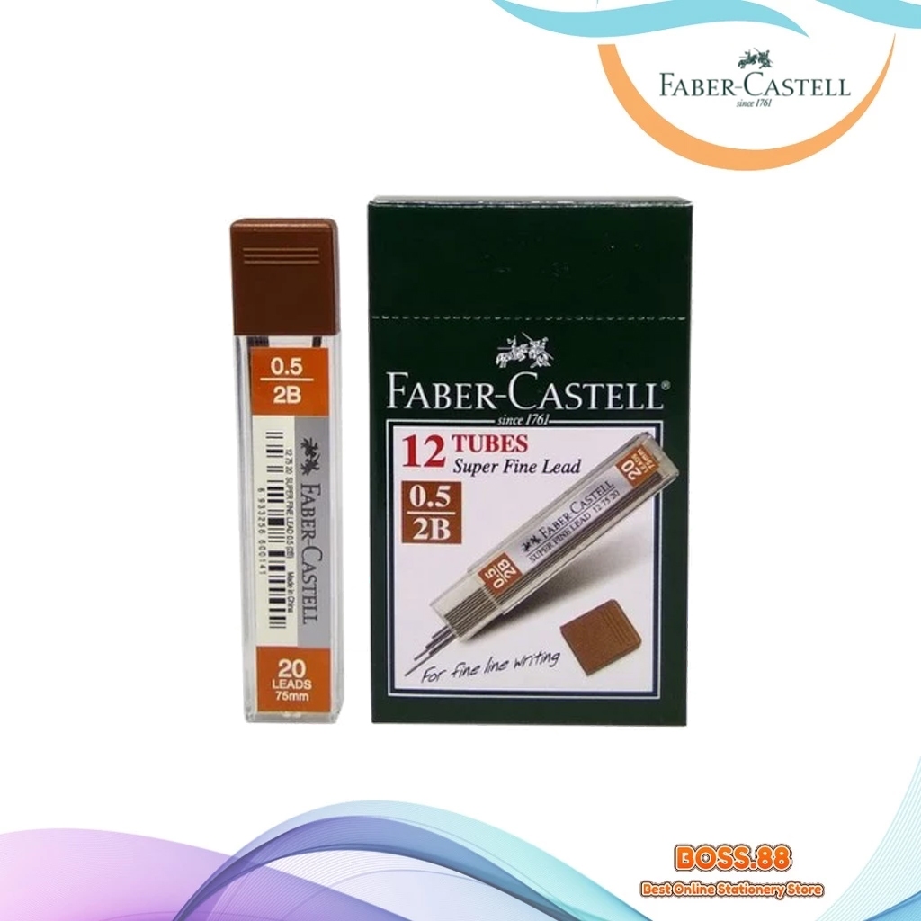 

REFILL MECHANICAL PENCIL / ISI PENSIL MEKANIK FABER CASTELL 2B 0.5MM (1 PCS)
