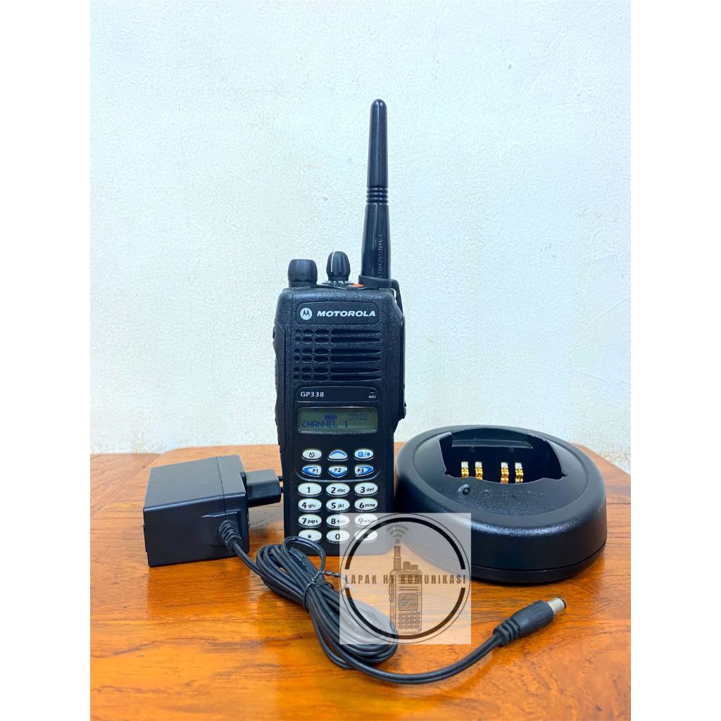 HT Motorola GP 338 UHF 350-390 Bekas GP338 Second Mulus