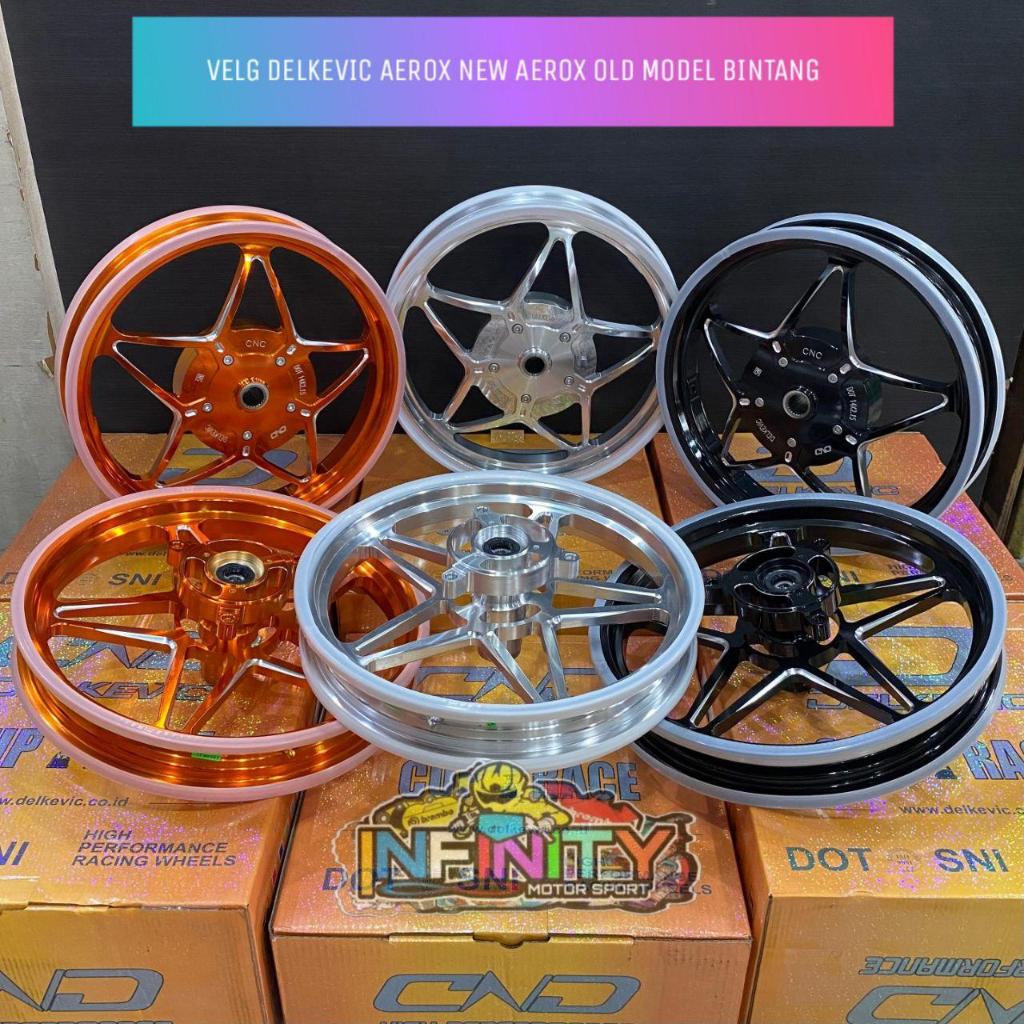 VELG DELKEVIC BINTANG SERIES X-1 AEROX RING 14 PNP PEMASANGAN VELG AEROX VELG DELKEVIC ORIGINAL Moto