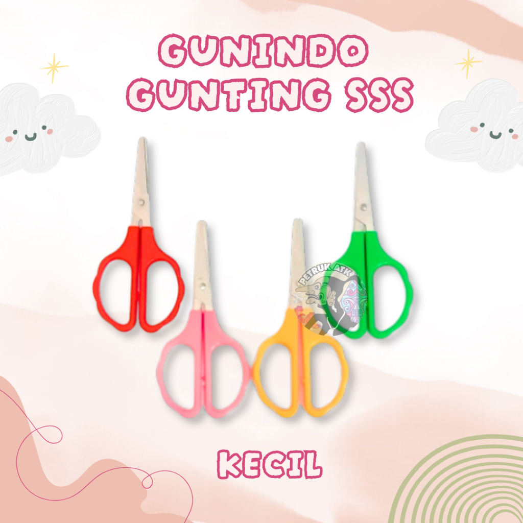 

[PCS] GUNTING GUNINDO SSS KECIL SCISSORS PEMOTONG KERTAS