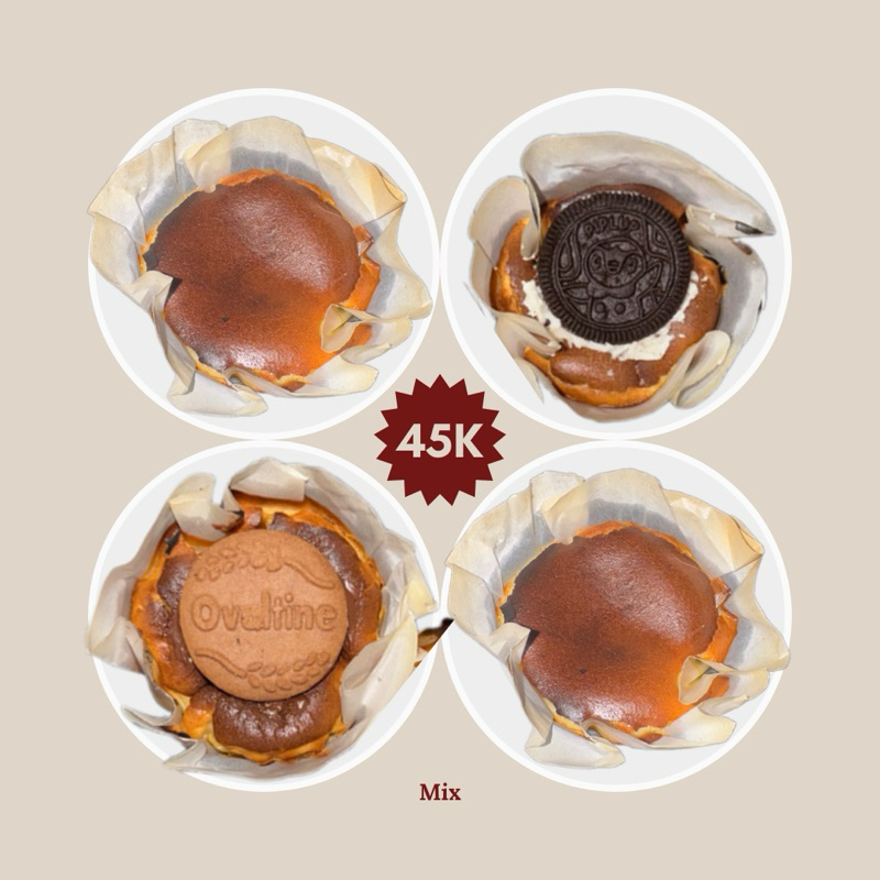 

Mini Burnt Cheeseque 4pcs MIX