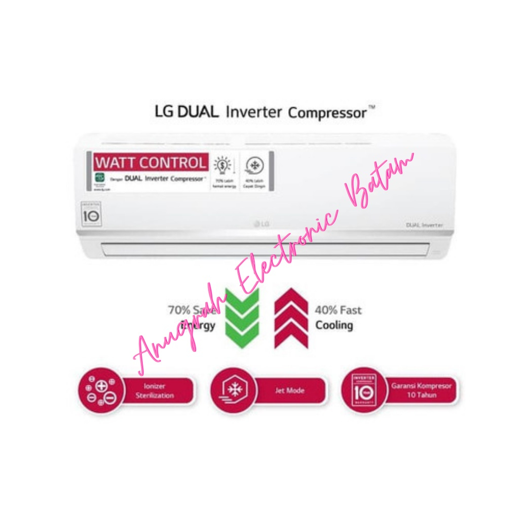LG Split AC DualCool ThinQ Inverter E10SV5 1 PK BATAM