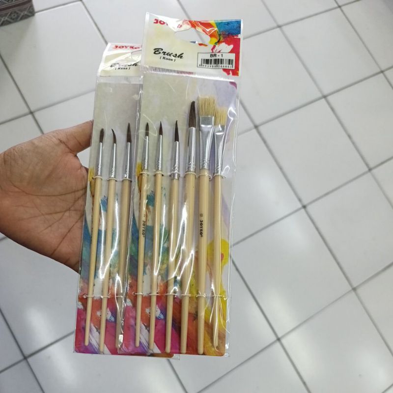 

KUWAS JOYKO BPR-1 ISI 6 PCS/ KUAS LUKIS ASLI DAN ORIGINAL DAN KUAT