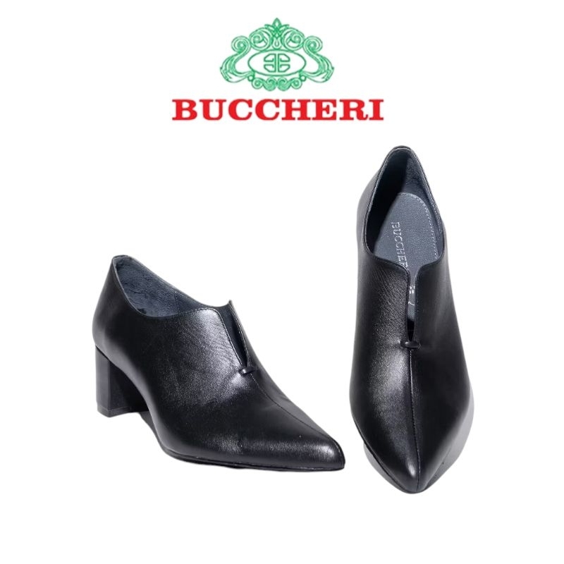 BUCCHERI GABRIELA Sepatu Boot Wanita Full Kulit-5154-Black
