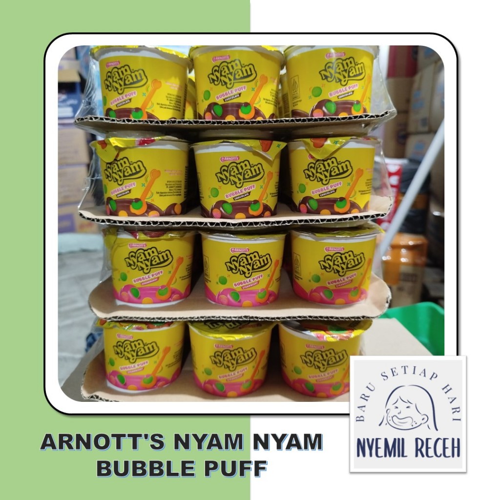 

Arnott's Nyam Nyam Bubble Puff Aneka Rasa Isi 12pcs X 18Gr