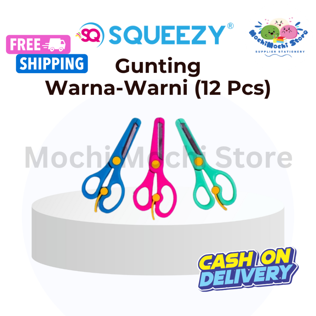 

PER KOTAK/12PCS Gunting Warna Warni SC-SQ03 | Gunting Stainless Steel | Scissors Stainless Steel | Gunting Kecil Warna | Gunting Bahan Baja Anti Karat