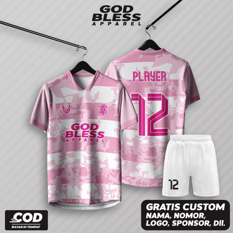 JERSEY BAJU FUTSAL SEPAKBOLA PRINTING CUSTOM GRATIS NAMA NOMER PUNGGUNG LOGO TEAM BISA SATUAN