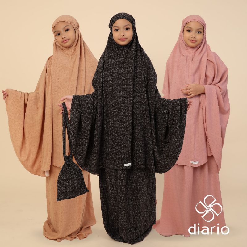 Diario Mukena Anak rayon lunara warna coriander