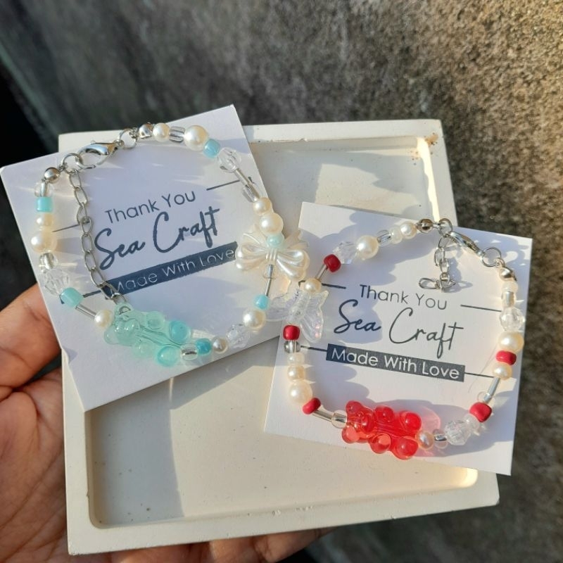 [GM001] Gelang Manik Gummy Bear | Beads Bracelet Gummy Bear