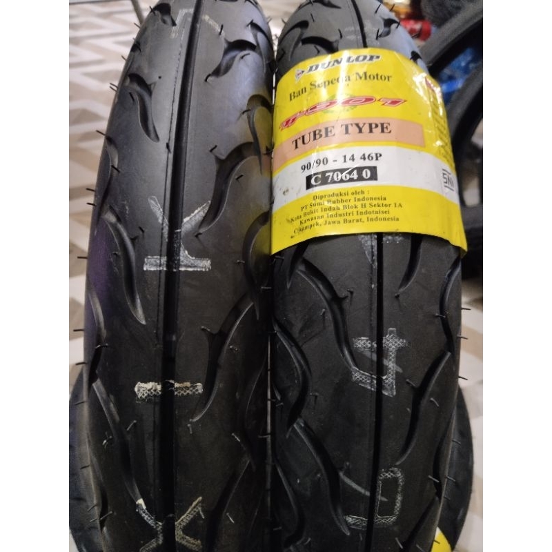 Ban Luar Dunlop  motor matik belakang vario beat mio 90/90 Ring 14 tubetype non tubless