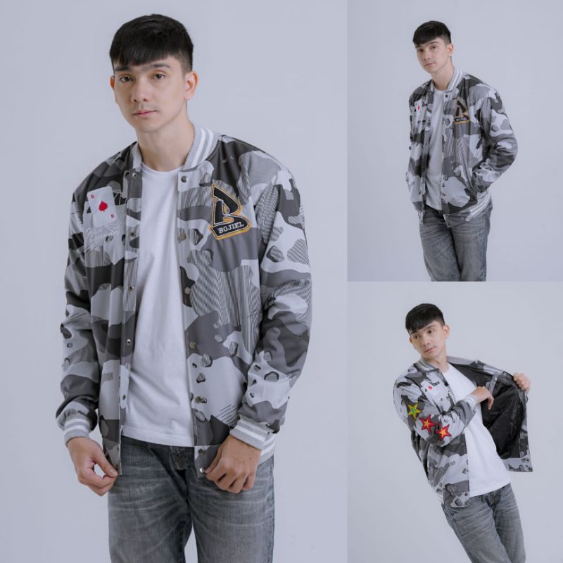 Thebojiel Jacket Baseball Loreng Jacket Varsity Original