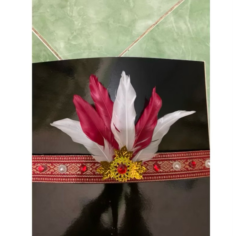 Bando Hiasan Kepala Bulu Ayam untuk Tari dan Karnaval, Bandana Kepala Bulu