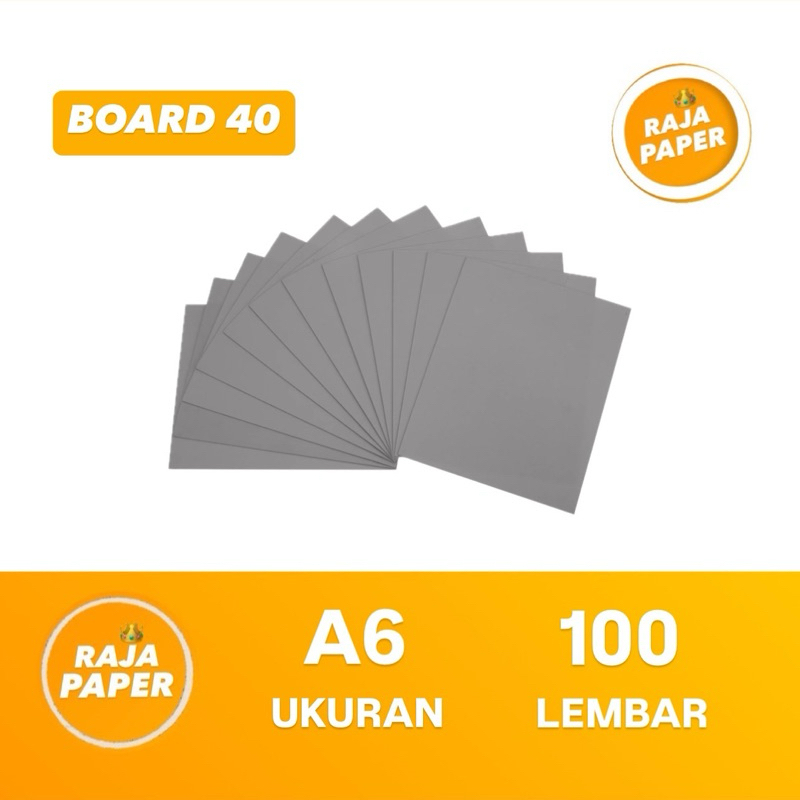 

Kertas Karton Grey Board Ukuran A6 100 Lembar No 40 ( 105 Mm x 148 Mm ) / ( 10.5 Cm x 14.8 Cm ) 100 Lbr 100 Pcs Hard Board, Karton Bot , Karton Abu Bot , Karton Abu Hard Board , Hard Cover