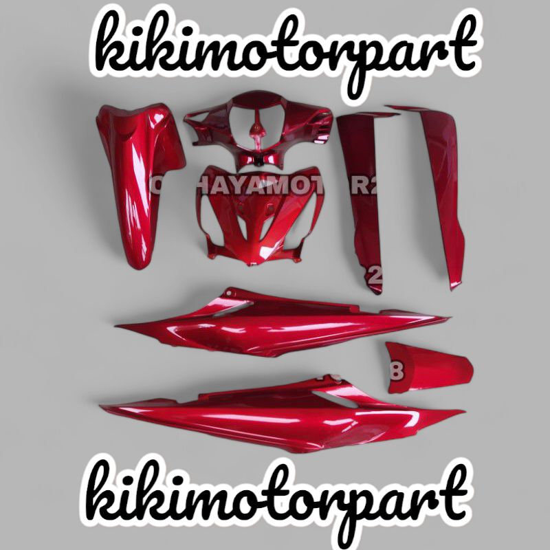 Full body halus revo lama merah maroon