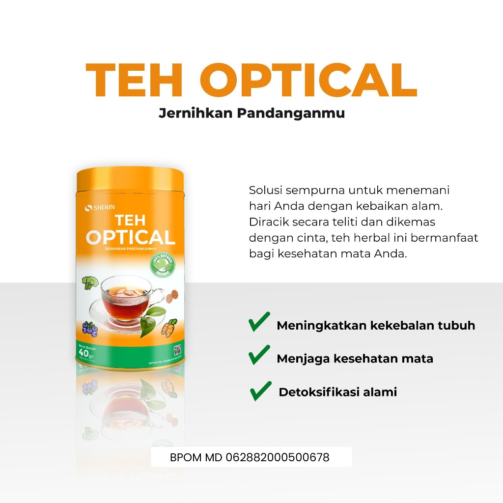 

Teh Celup Optical Herbal Alami Untuk Menjaga Kesehatan Mata