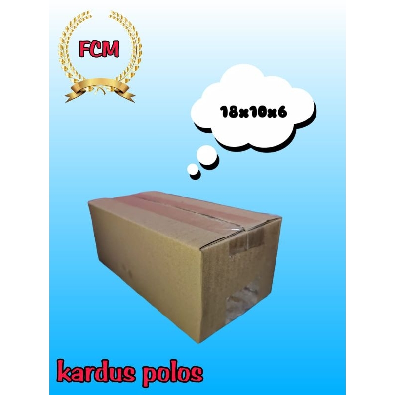 

kardus kecil uk18x10x6 kardus polos kardus mini