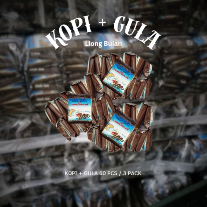 

Kopi plus Gula Liong Bulan lebih murah 60 PCS (3pack)