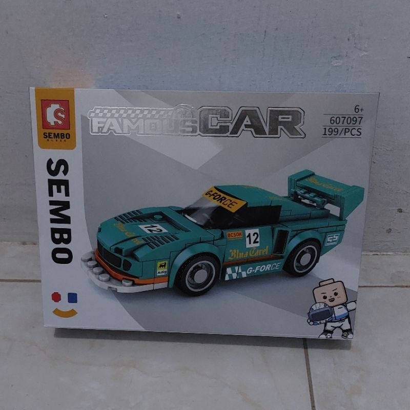 Sembo Block Famous Car - Mainan Brick Mobil Sport Anak Balok EdukatifSembo Famous Car 607046