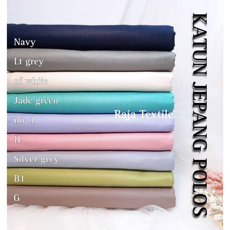 20 rajatex.id asli Katun jepang Tokai polos KATUN JEPANG TOKAI POLOS twill minyak