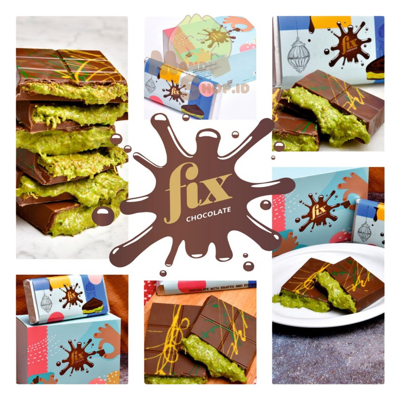 

READY STOCK LANGSUNG KIRIM! Original Fix Dubai Chocolate | Coklat Dubai Fix Dessert Chocolatier | 100% Original!