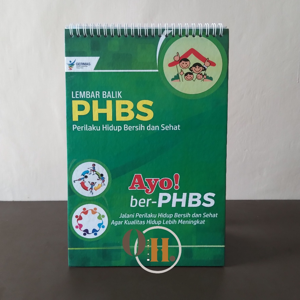 KODE M36V Lembar Balik PHBS  Lembar Balik Penyuluhan PHBS Media Promkes PHBS Rumah Tangga