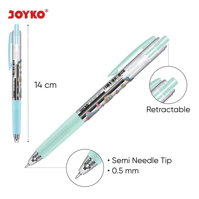 

Gel Pen Pulpen Pena Joyko GP-353 Shally 0.5 mm