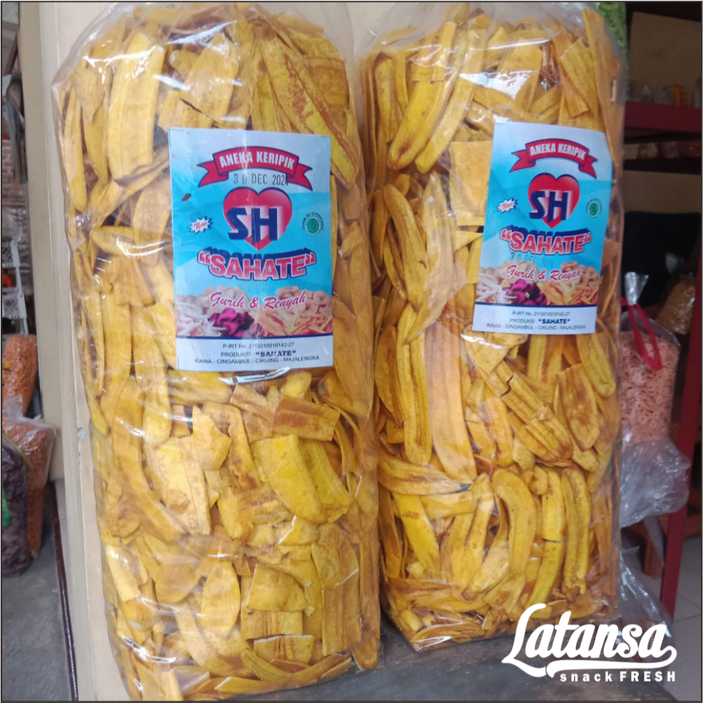 

KERIPIK PISANG ASIN TIPIS PISANG KAPAS SUPER RENYAH DAN GURIH 1KG