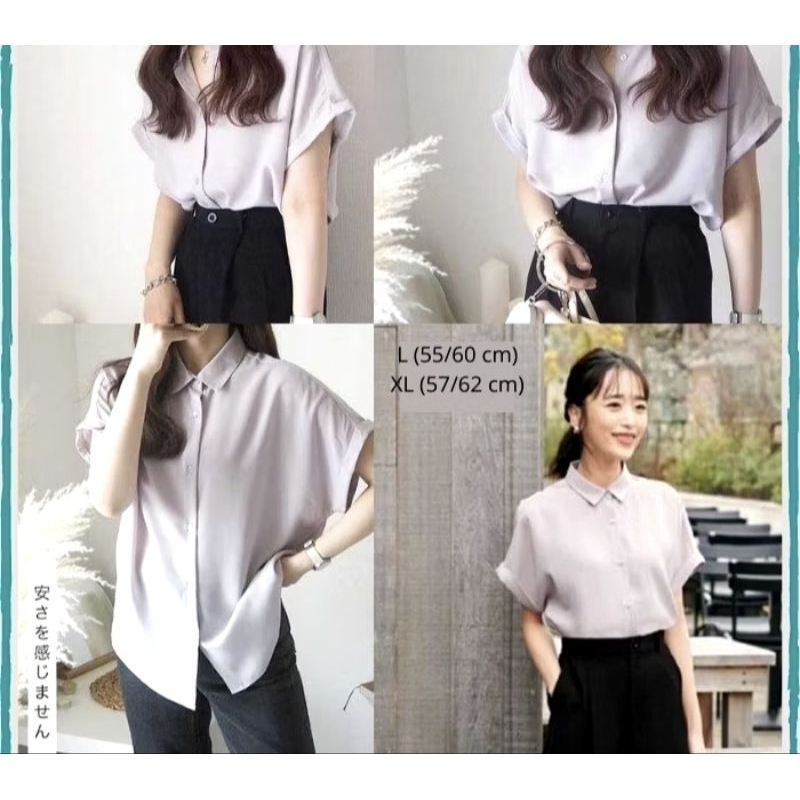 preloved kemeja wanita uniqlo ori bekas