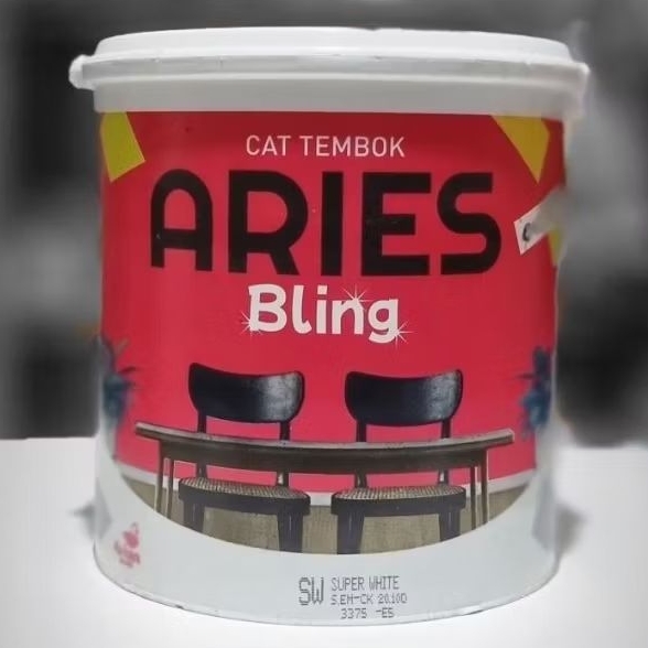Aries Bling cat tembok Super White by Avian 5 Kg