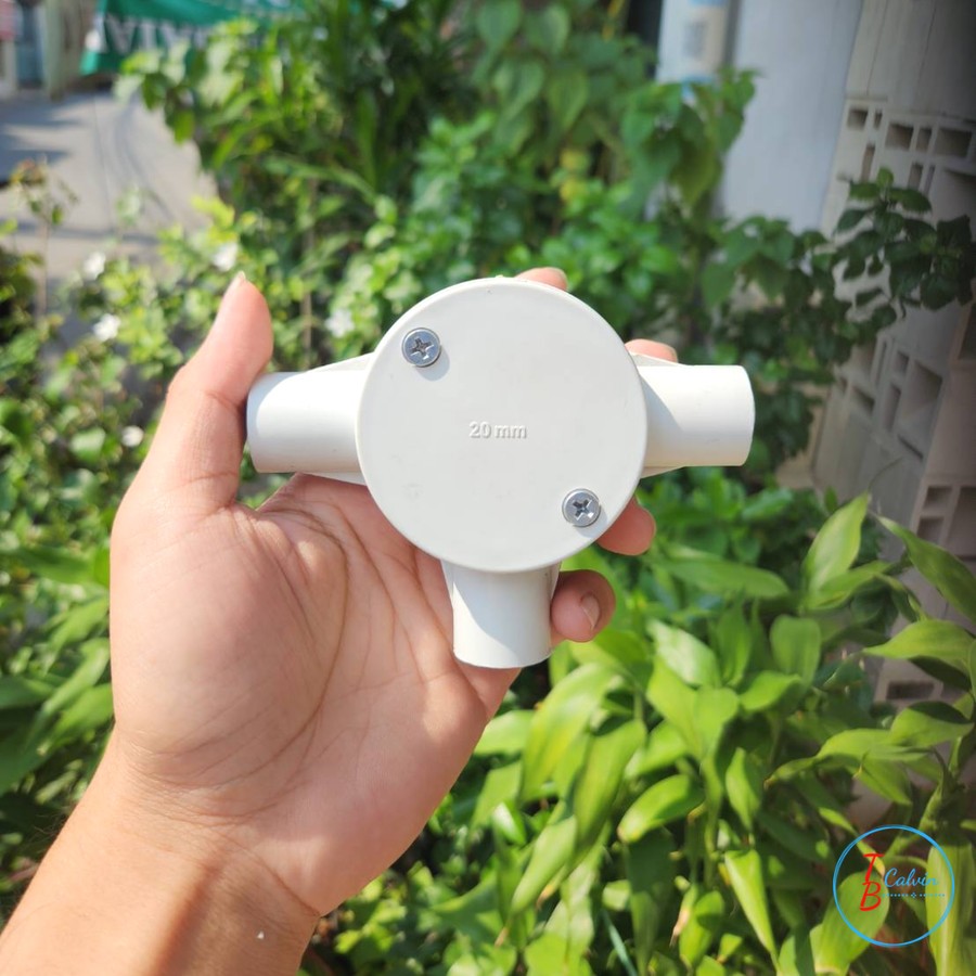 Tee Dus Putih Cabang 3 / T Dus 20 mm Cabang 3