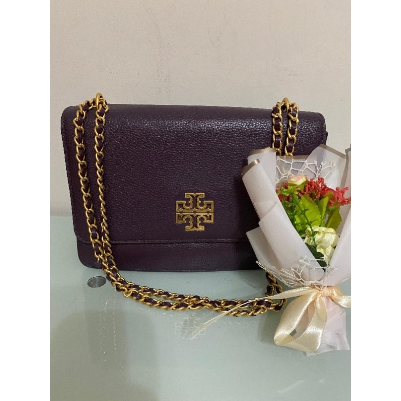 Tas TB Britten Flap Plum Preloved