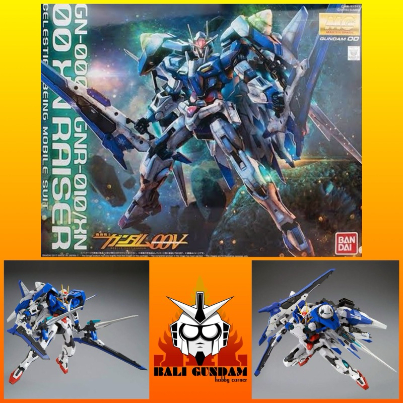 MG 1/100 GN-0000+GNR-010/XN 00 XN RAISER Bali Gundam Hobby Corner Bandai Original
