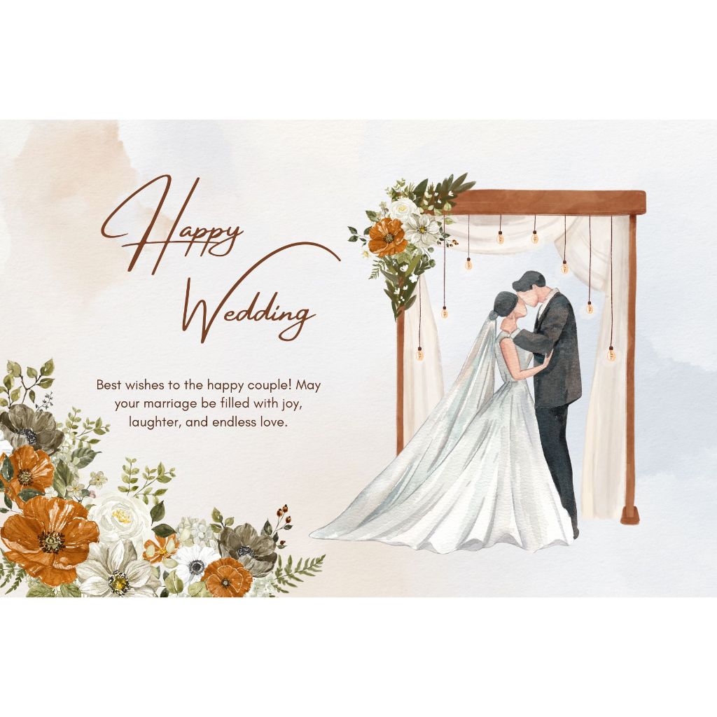 Kartu Ucapan Wedding, Kartu Ucapan Selamat Menikah, Kartu Ucapan Untuk Happy Wedding