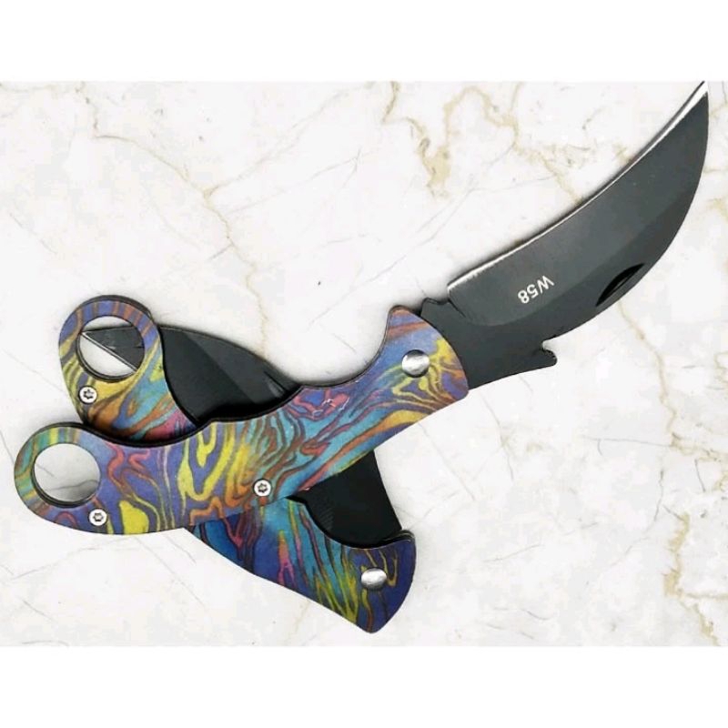 pisau survival kerambit lipat