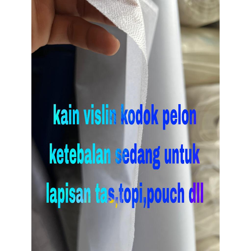 kain vislin kodok meteran ketebalan sedang tidak terlalu tipis tidak terlalu tebal