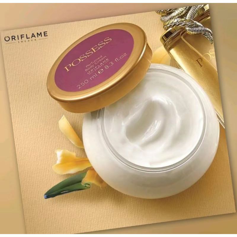 Body Cream Possess Perfumed by Oriflame|Body Cream Oriflame Melembabkan & Mencerahkan Kulit Tubuh Ek