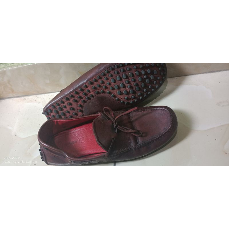 sepatu second Tod's Ferrari full kulit original