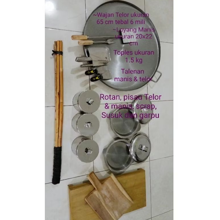1 Paket Alat alat Martabak manis dan telor komplit