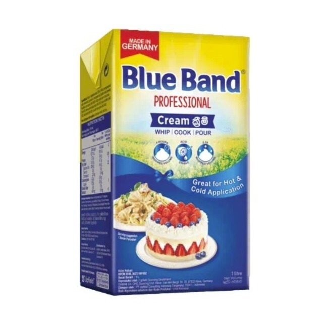 

[KHUSUS INSTAN] Blue Band Whipping Cooking Multi Purpose Cream 1Ltr -